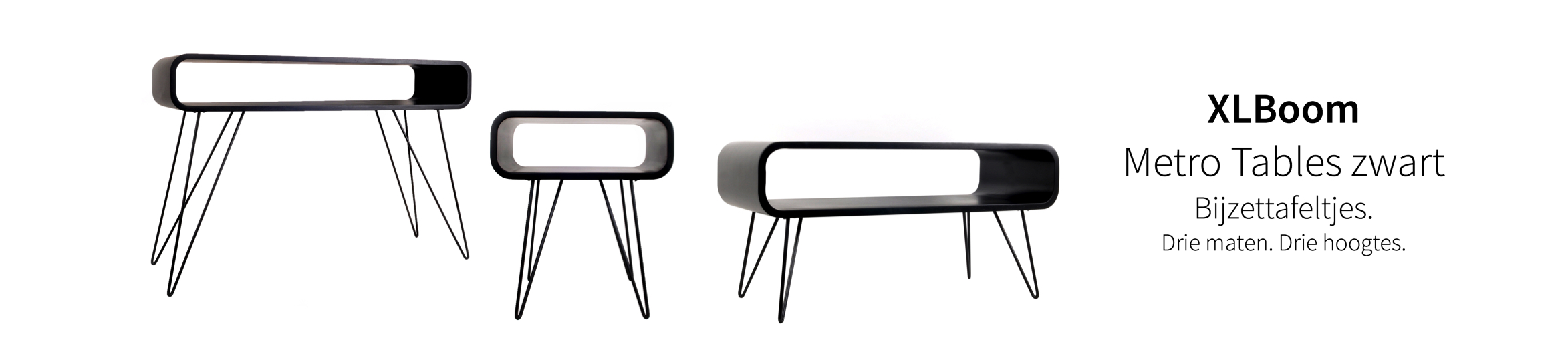 XLBoom Metro Tables zwart