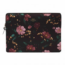 Wouf Black Flowers Sleeve 16-inch MacBook Pro