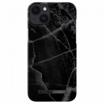 iDeal of Sweden iPhone 14 Plus MagSafe Case black thunder marble