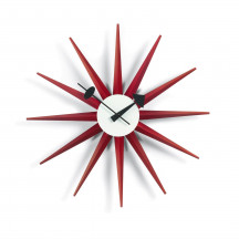 Vitra Sunburst Clock rood
