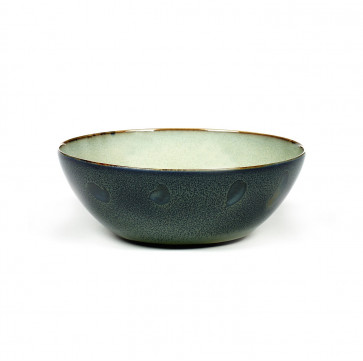Serax Terres de Rêves bowl 18,4 cm mistgrijs / donkerblauw