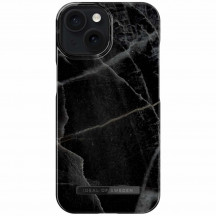 iDeal of Sweden iPhone 15 MagSafe Case black thunder marble