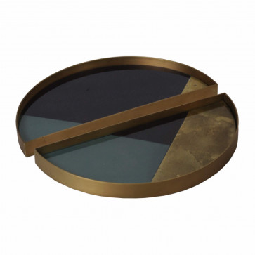 Ethnicraft Geometric half-moon trays
