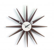 Vitra Sunburst Clock walnoot