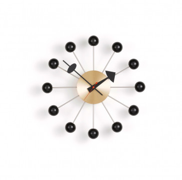 Vitra Ball Clock zwart/messing