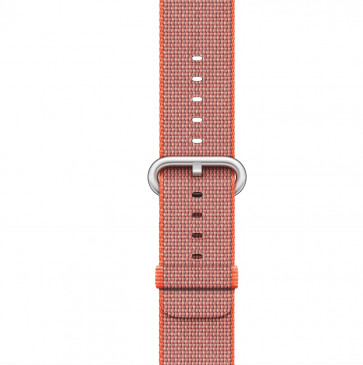 Apple Watch space-oranje/antraciet geweven nylon bandje