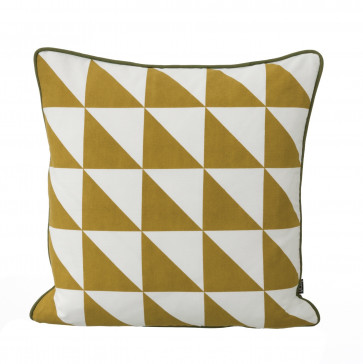 Ferm Living kussen Geometry curry