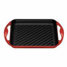Le Creuset vierkante grillpan kersenrood