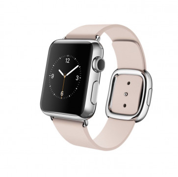 Apple Watch roestvrij staal 38mm zachtroze bandje moderne gesp