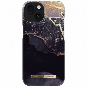 iDeal of Sweden iPhone 15 MagSafe Case golden twilight marble