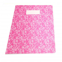 Bakker A4 schrift roze/wit