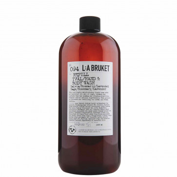 L:A Bruket 094 vloeibare zeep refill salie rozemarijn lavendel