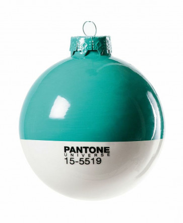 Pantone Universe kerstbal turquoise