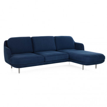 Fritz Hansen Lune 3-zitsbank met chaise longue