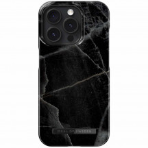 iDeal of Sweden iPhone 15 Pro MagSafe Case black thunder marble