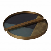 Ethnicraft Geometric half-moon trays