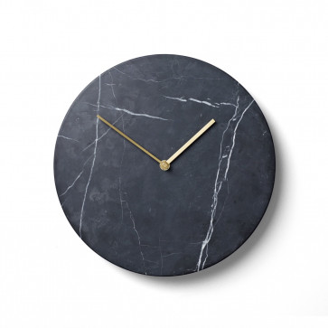 Menu Norm Wall Clock zwart marmer