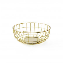 Menu Norm Wire Bowl brass