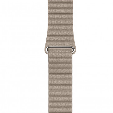Apple Watch steengrijs leren bandje