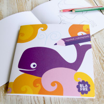 Blafre teken- en kleurboek walvis