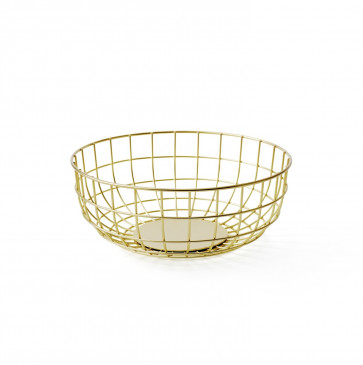 Menu Norm Wire Bowl brass