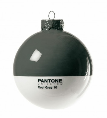 Pantone Universe kerstbal cool grey