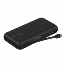 Belkin BoostCharge 20K Powerbank met geïntegreerde kabels
