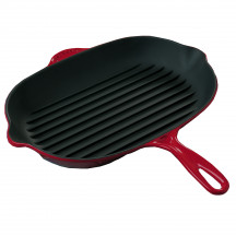 Le Creuset ovale grillpan met handvat kersenrood
