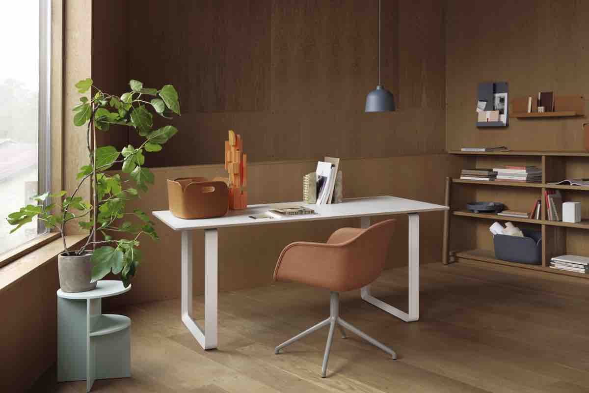 Muuto 70-70 bureau grain lamp Muuto Fiber bureaustoel Ninove