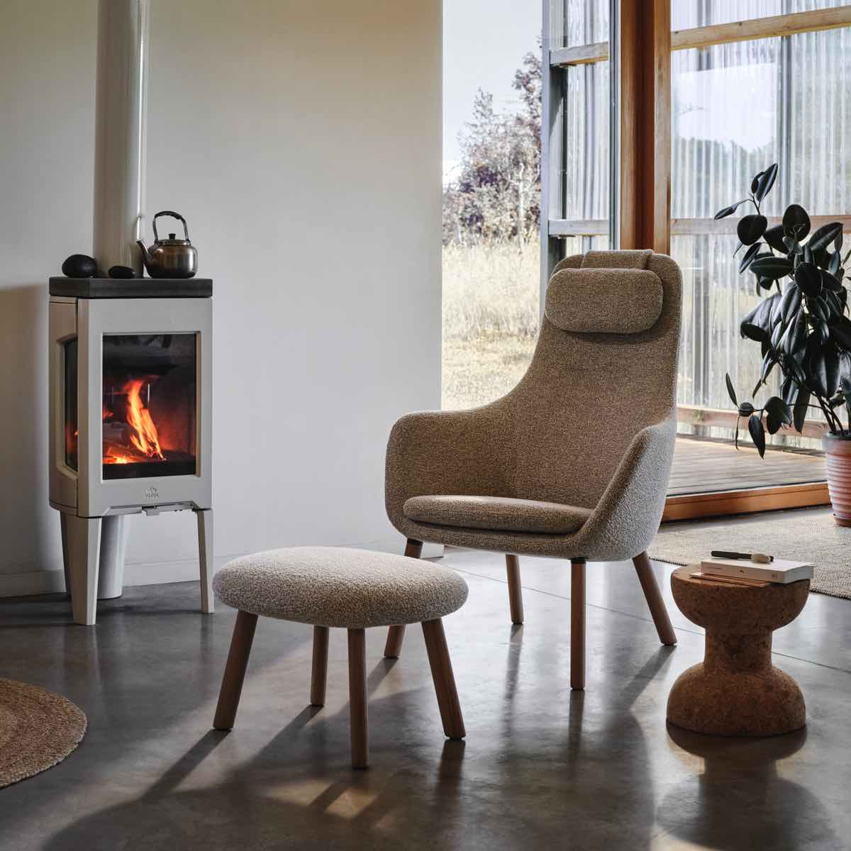 Vitra Hal Lounge promo met gratis voetenbank ottoman Vitra Ninove pure lifestyle