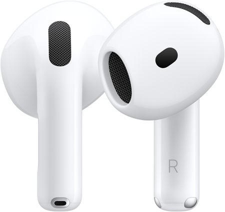 Voor- en achterkant van AirPods 5 met het nieuwe design