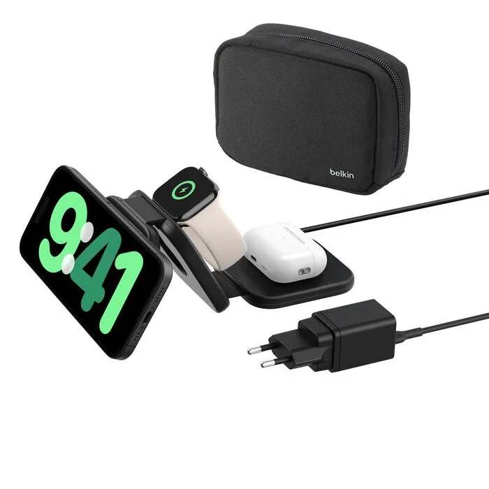 Belkin BoostCharge Pro 3-in-1 Magnetic Charging Travel Pad - Afbeelding 2