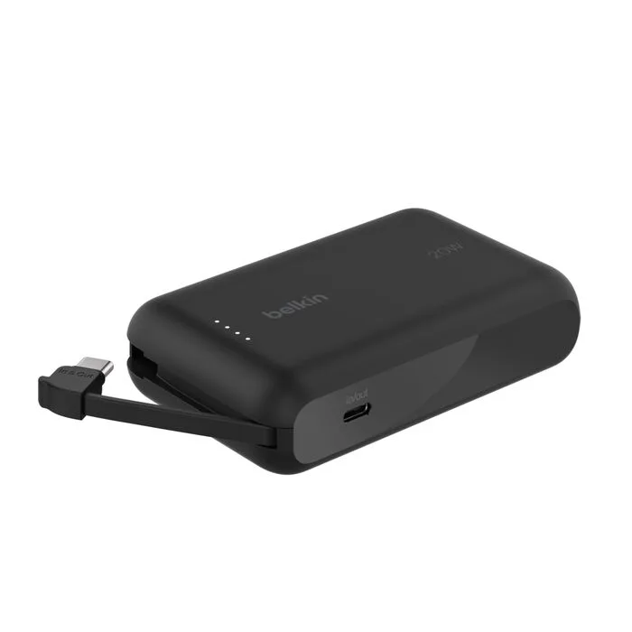 Belkin BoostCharge Powerbank met geïntegreerde kabel