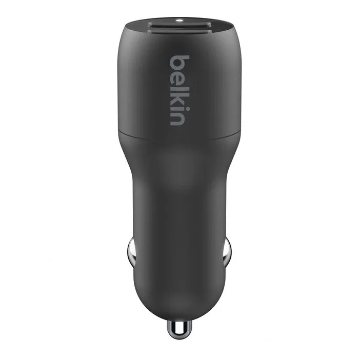 Belkin BoostCharge Dual USB-A Car Charger + USB-C Cable 24W - Afbeelding 3
