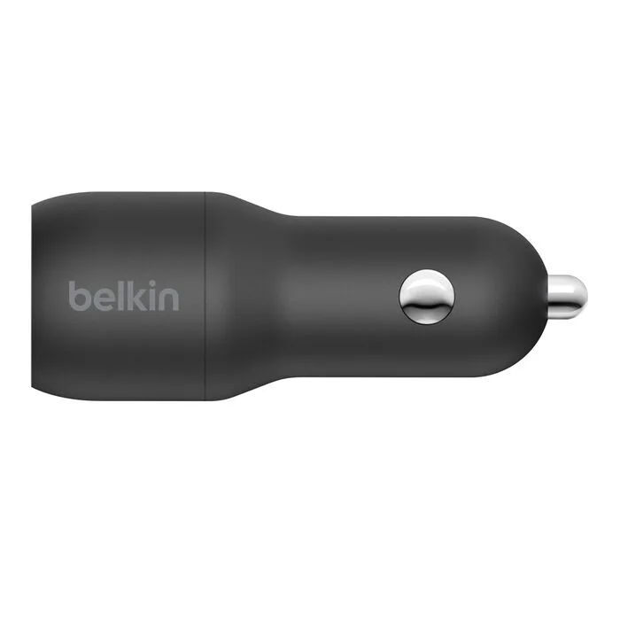 Belkin BoostCharge Dual USB-A Car Charger + USB-C Cable 24W - Afbeelding 2