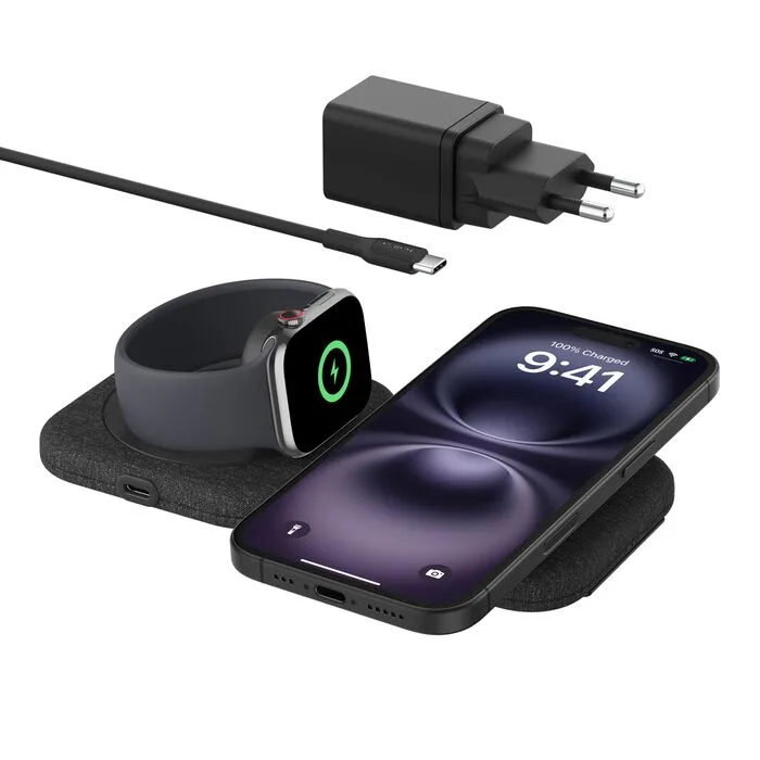 Belkin BoostCharge Pro 2-in-1 Magnetic Charging Travel Pad