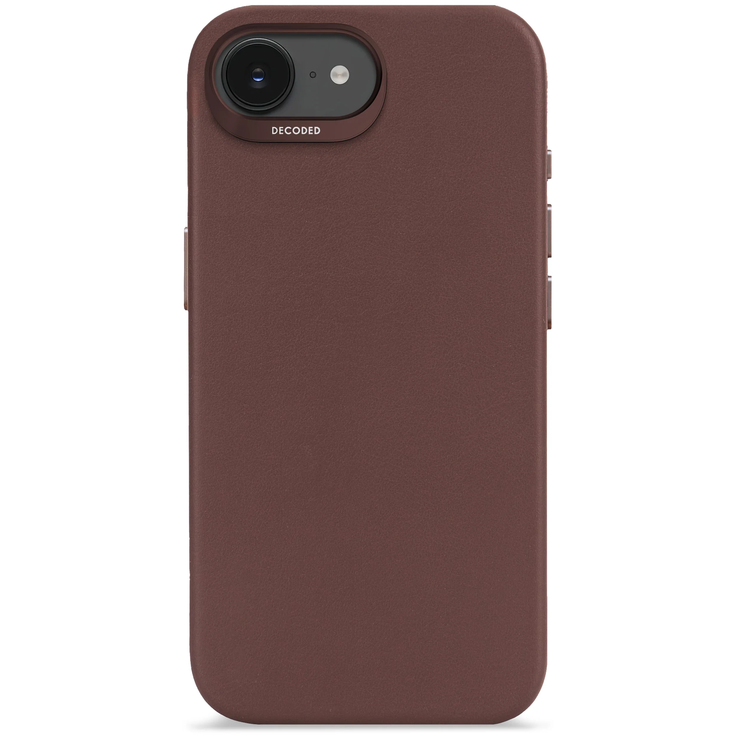 Decoded iPhone 17e Leather Back Cover
